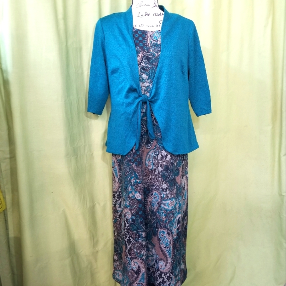 Chelsea Suite 2 piece knit maxi dress and cardigan set